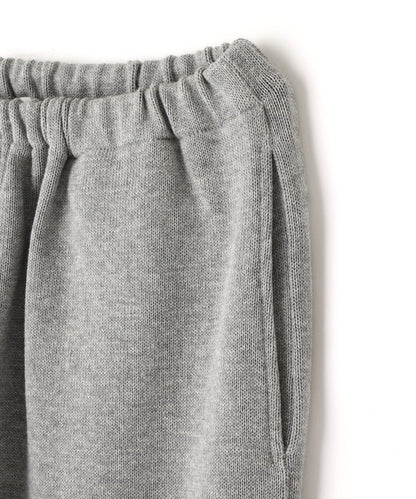 SIDE SEAMLESS KNIT PANTS ‐Tight tension Cotton‐