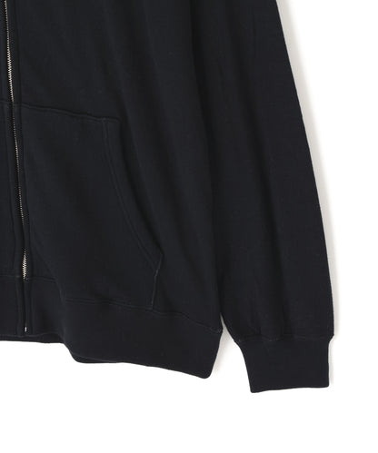 DOUBLE FACE FULL ZIP KNIT HOODIE ‐Jersey/Thermal‐