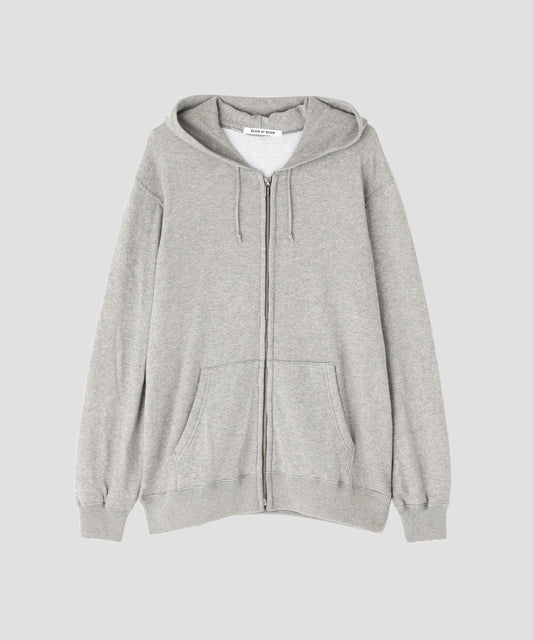 DOUBLE FACE FULL ZIP KNIT HOODIE ‐Jersey/Thermal‐
