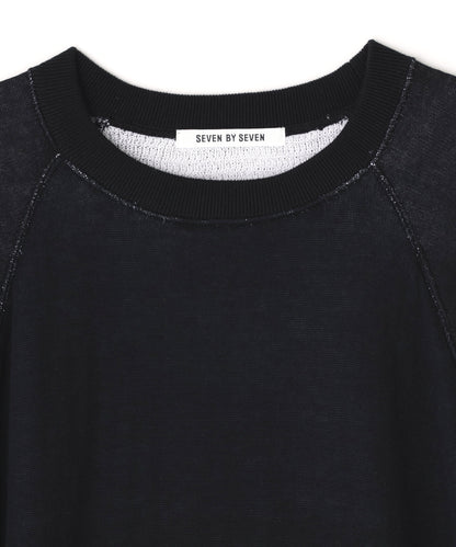 DOUBLE FACE RAGRAN SLEEVE KNIT SHIRTS ‐Jersey/Thermal‐
