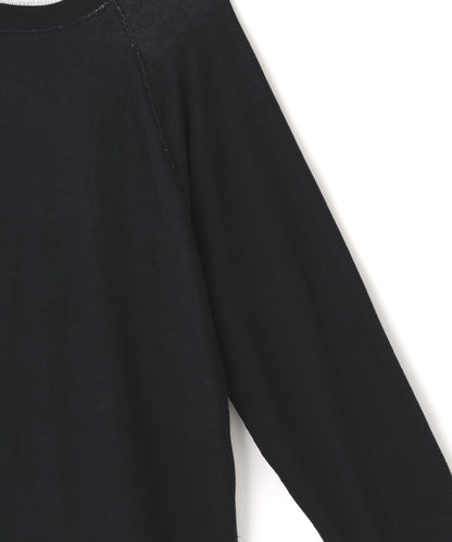 DOUBLE FACE RAGRAN SLEEVE KNIT SHIRTS ‐Jersey/Thermal‐