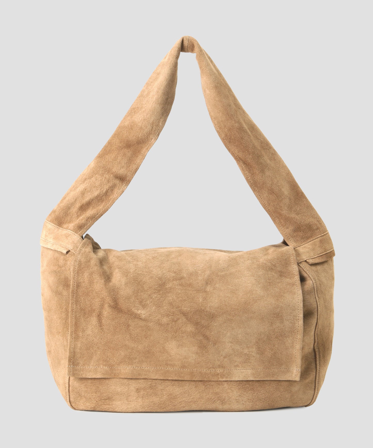 LEATHER SHOULDER BAG ‐ Goat suede Antique finish ‐