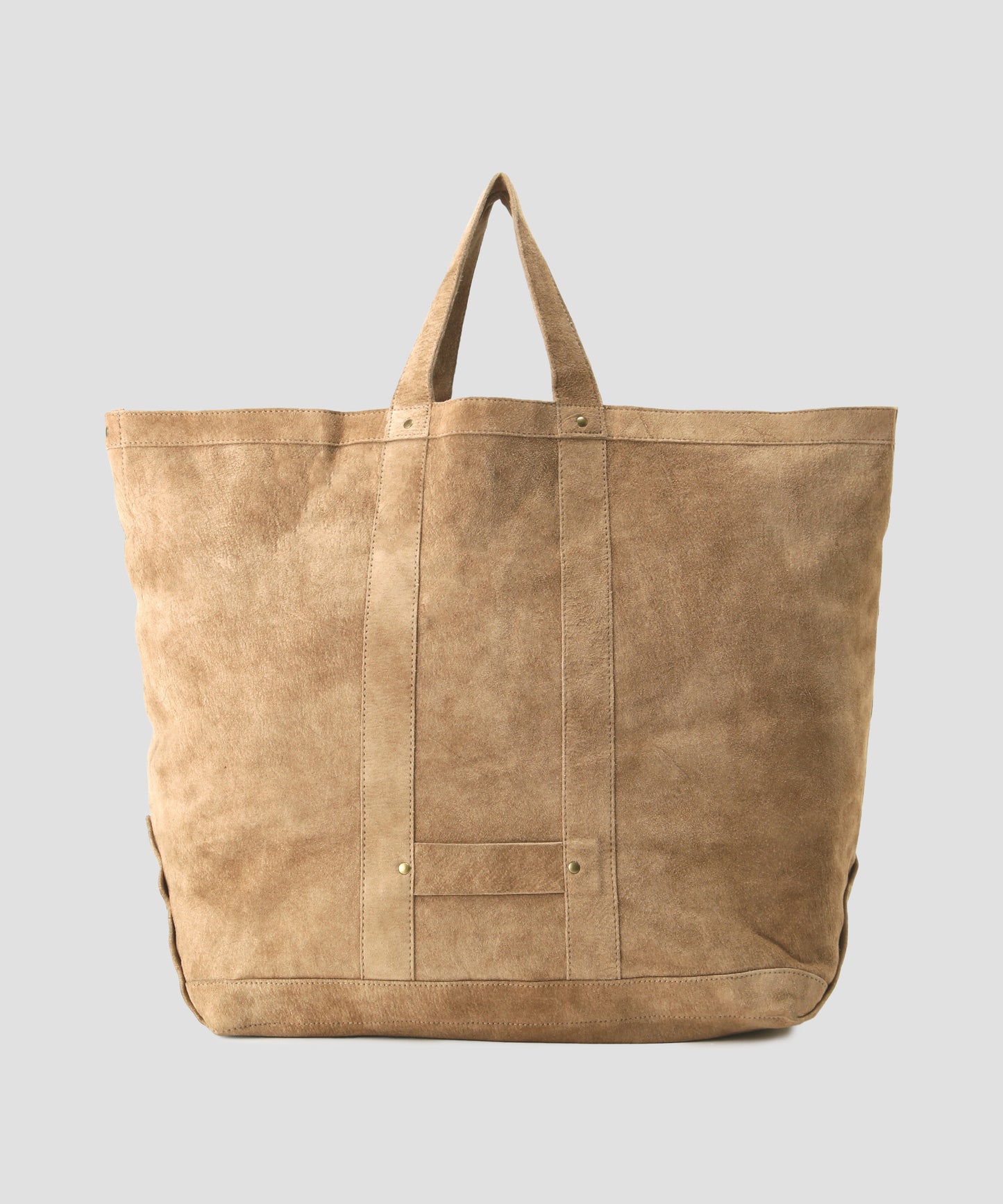 LEATHER TOTE BAG ‐Goat suede Antique finish‐