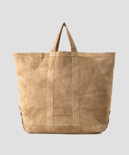 LEATHER TOTE BAG ‐Goat suede Antique finish‐