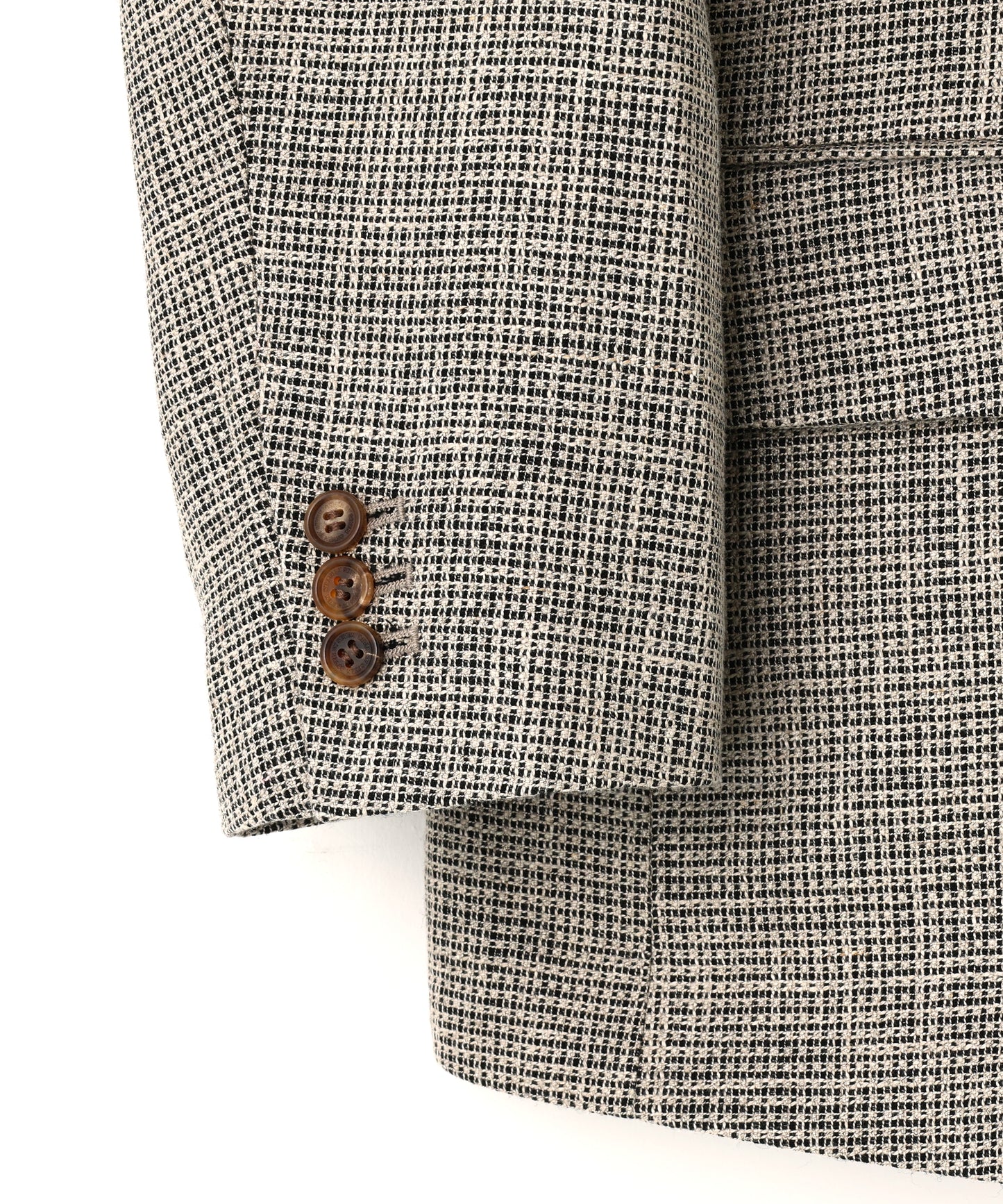 5B LOOSE TAILORED JACKET ‐Heather Linen/Nylon*Wool crepe‐