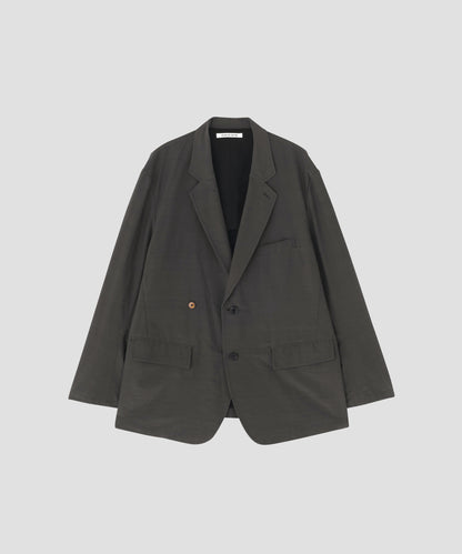 IRREGULAR DOUBLE BREASTED TAILORED JACKET ‐Double Face Cotton Silk‐