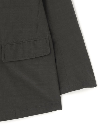 IRREGULAR DOUBLE BREASTED TAILORED JACKET ‐Double Face Cotton Silk‐