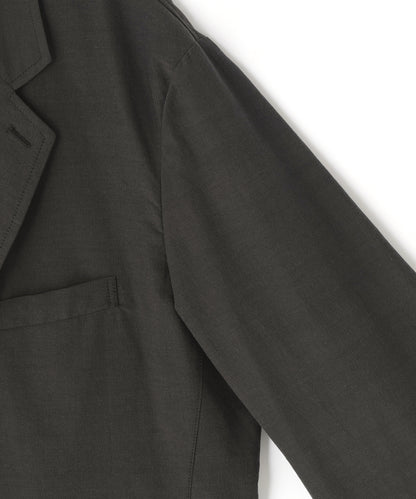 IRREGULAR DOUBLE BREASTED TAILORED JACKET ‐Double Face Cotton Silk‐