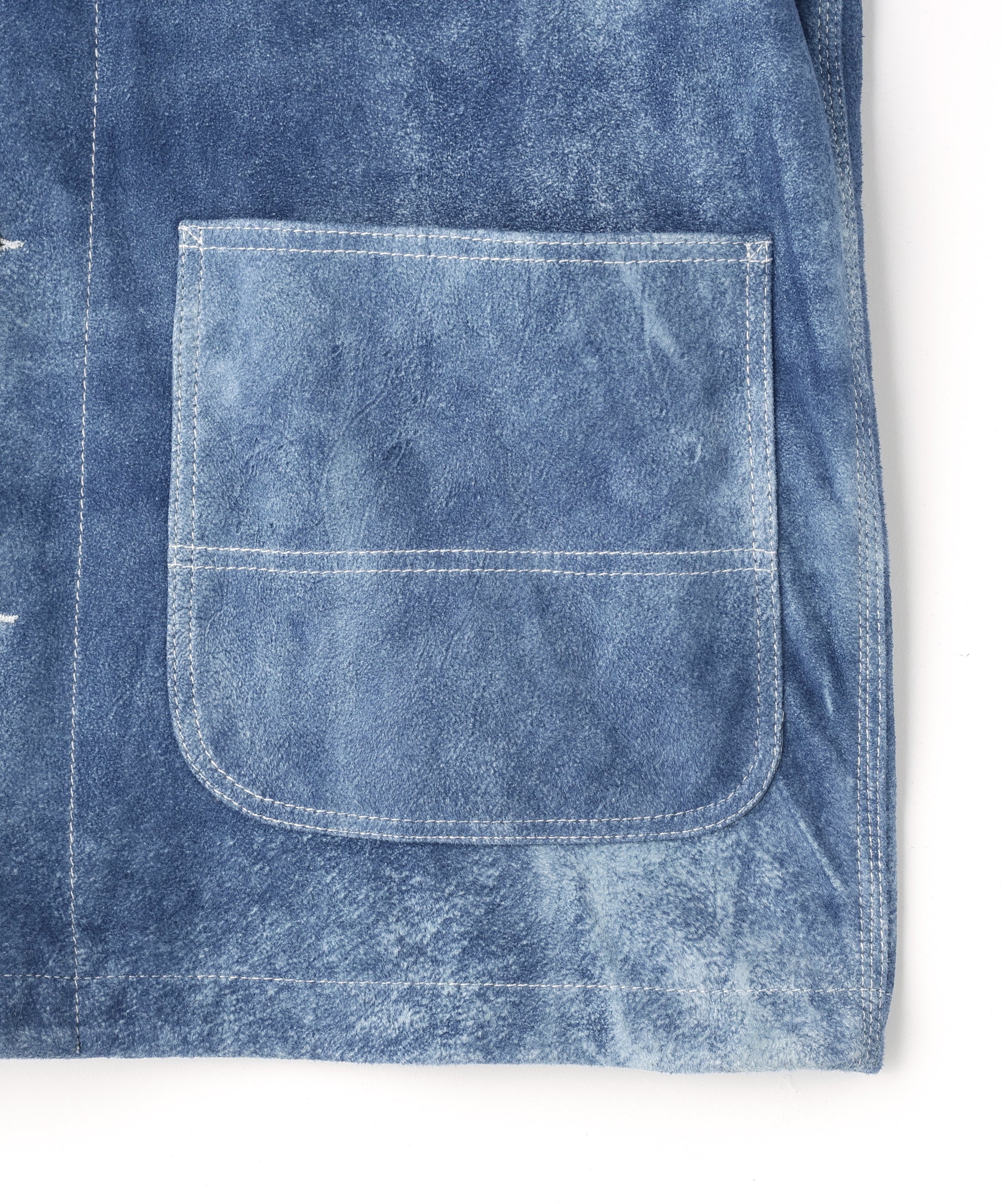 LEATHER COVERALL JACKET ‐Goat suede Antique finish‐ | SEVEN BY SEVEN