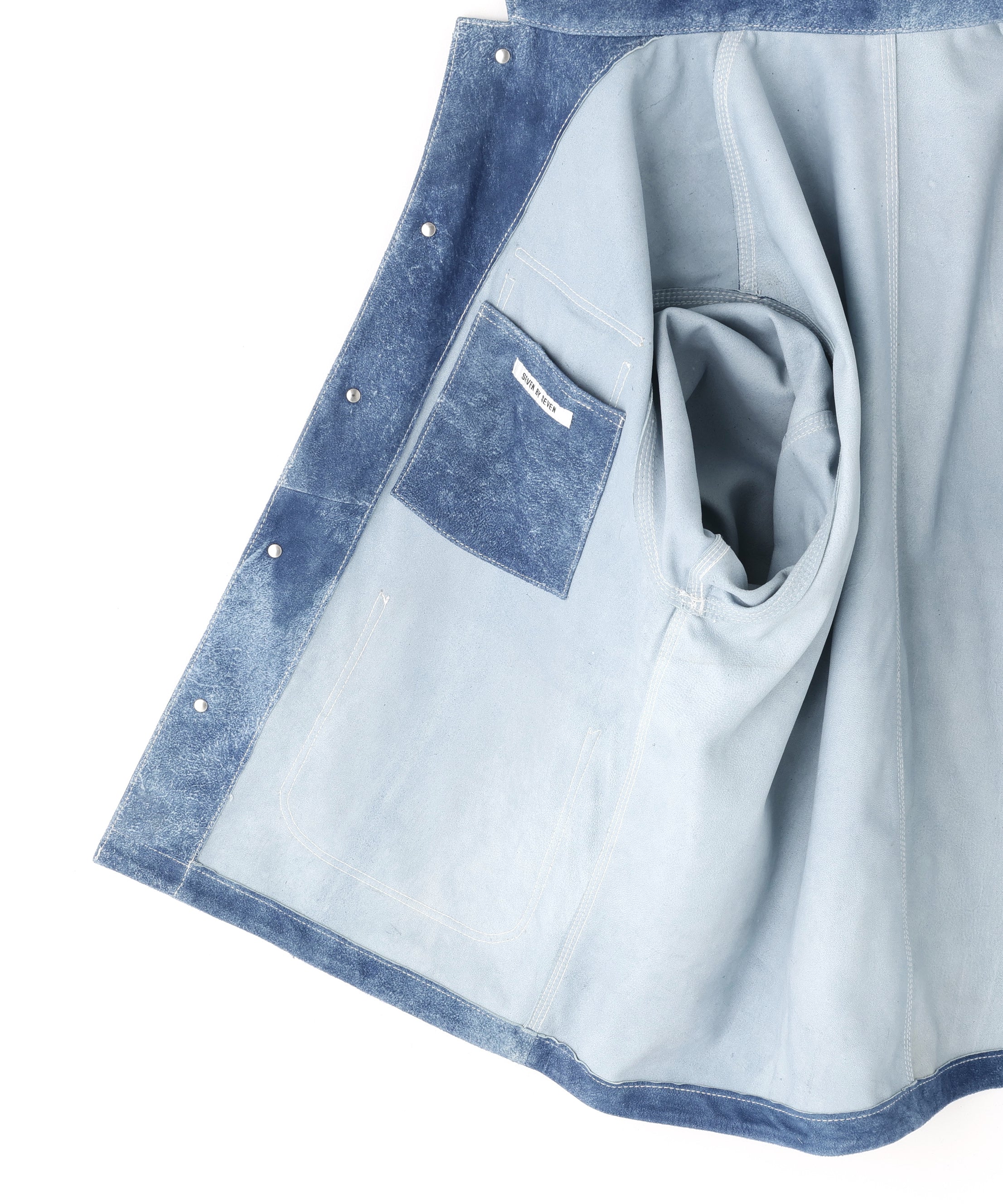 LEATHER COVERALL JACKET ‐Goat suede Antique finish‐ | SEVEN BY SEVEN