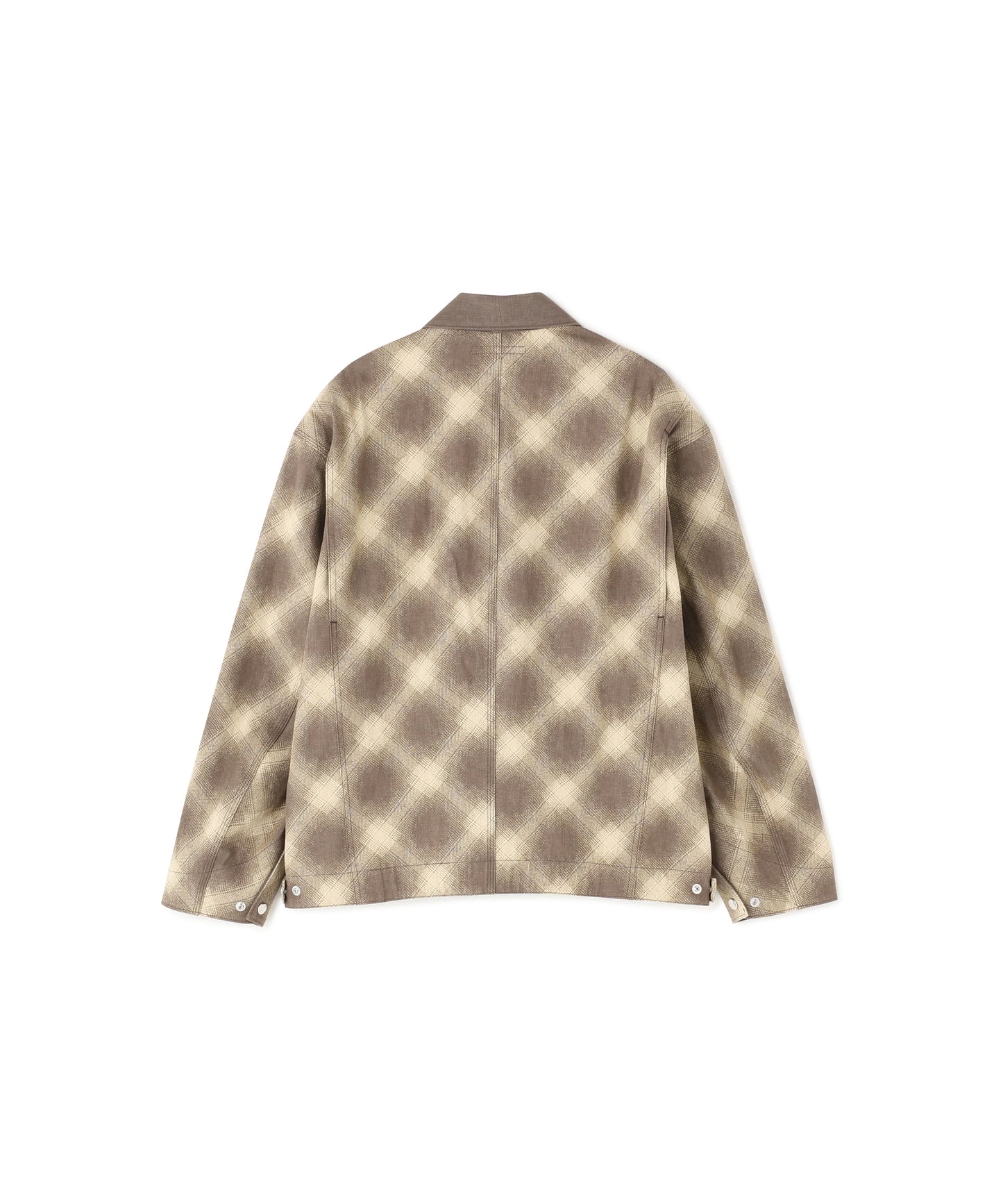 OMBRE CHECK DETROIT JACKET ‐Discharge printing‐