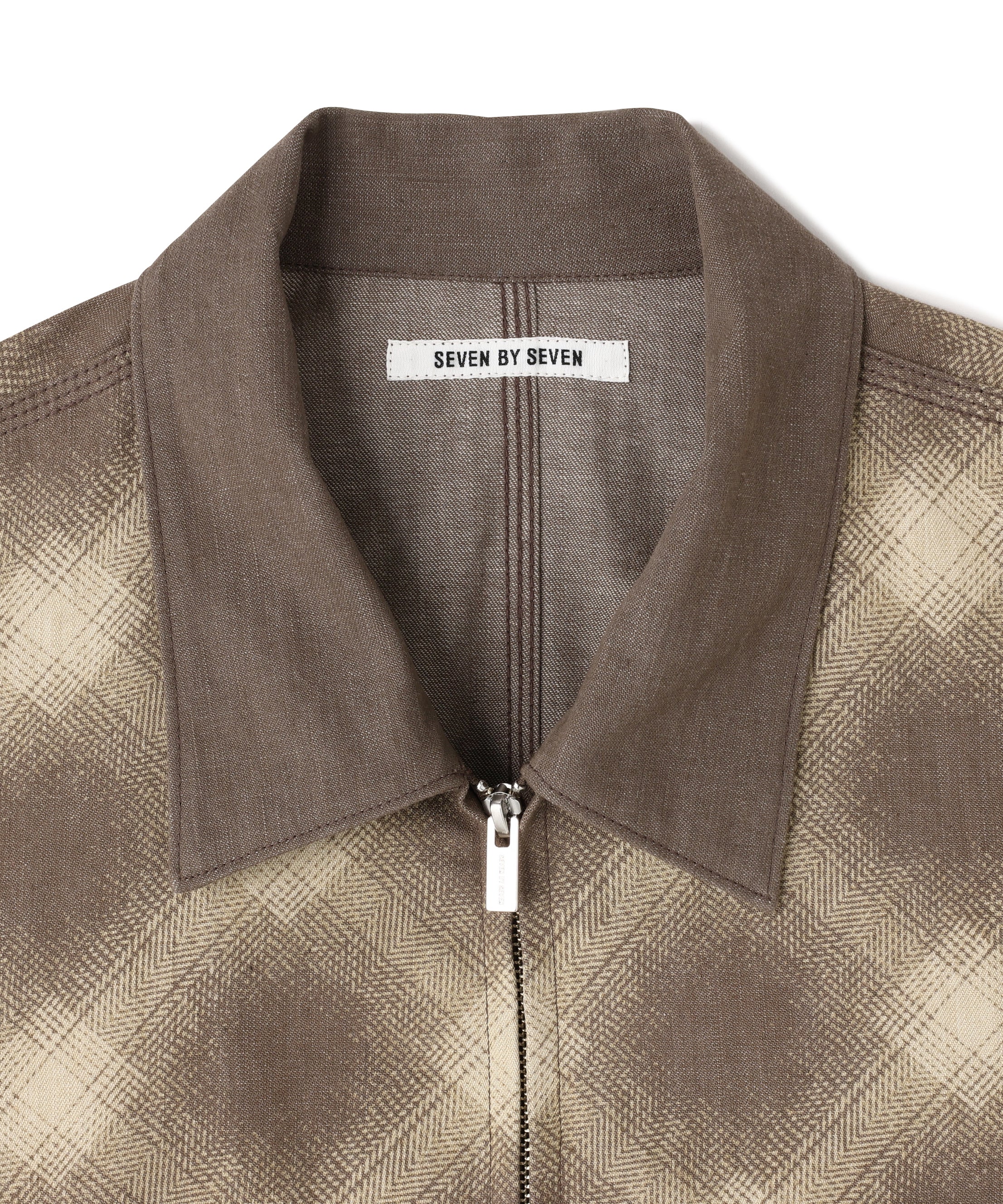 OMBRE CHECK DETROIT JACKET ‐Discharge printing‐ | SEVEN BY SEVEN