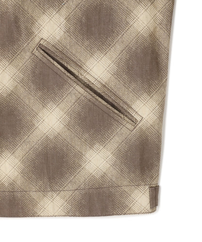 OMBRE CHECK DETROIT JACKET ‐Discharge printing‐