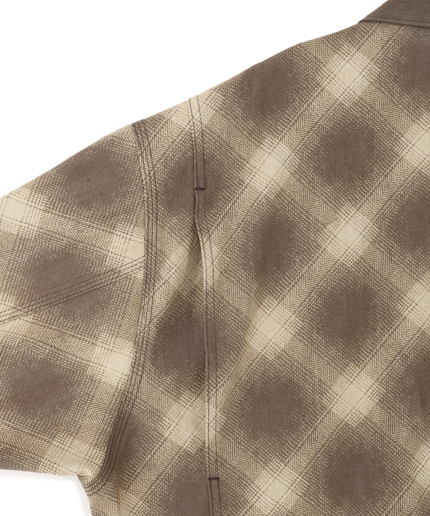 OMBRE CHECK DETROIT JACKET ‐Discharge printing‐