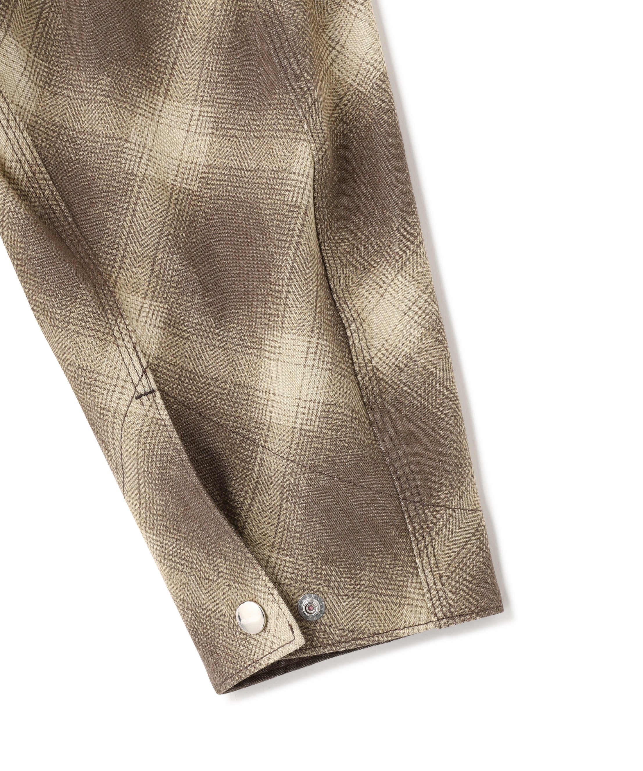 OMBRE CHECK DETROIT JACKET ‐Discharge printing‐ | SEVEN BY SEVEN
