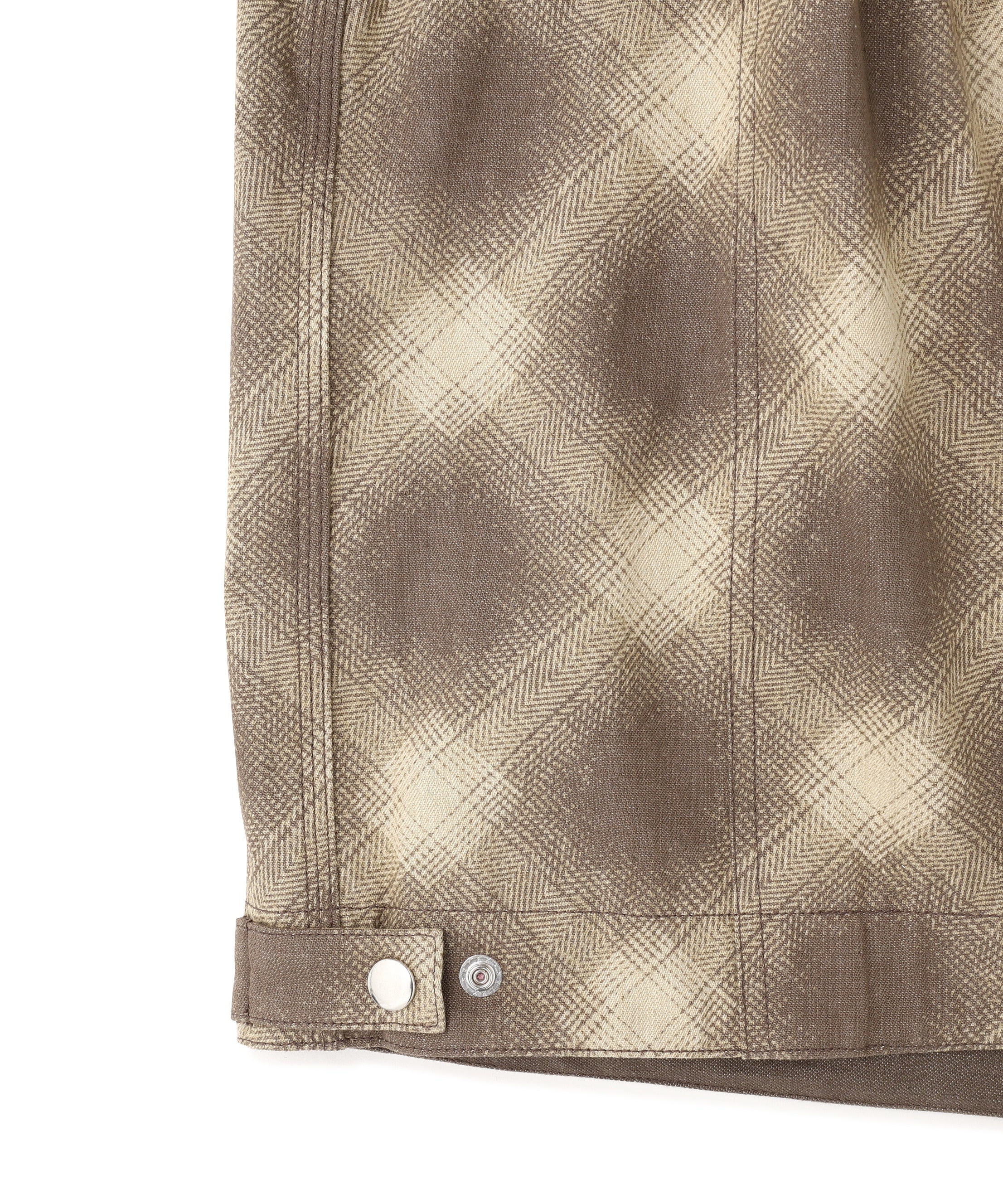 OMBRE CHECK DETROIT JACKET ‐Discharge printing‐ | SEVEN BY SEVEN