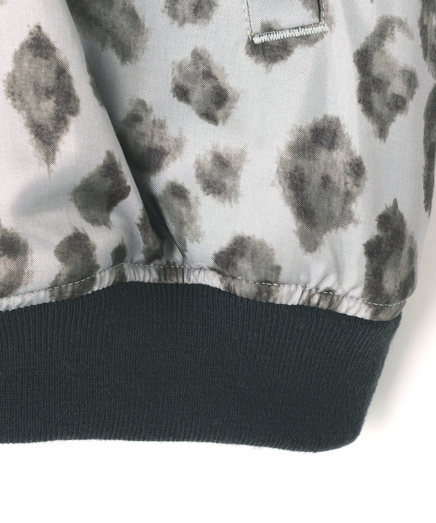 ZIP UP RIB BLOUSON ‐Leopard Print‐