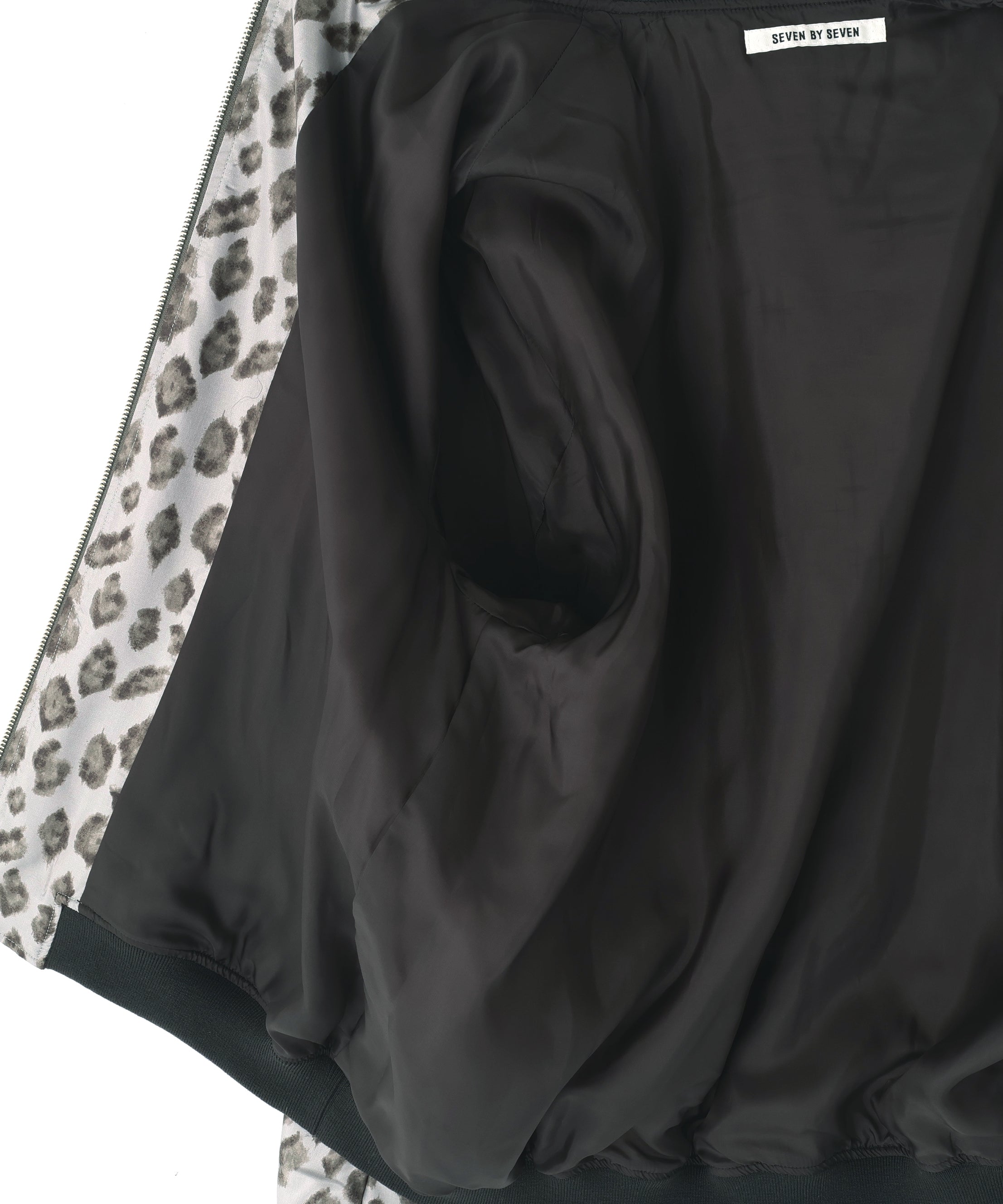 ZIP UP RIB BLOUSON ‐Leopard Print‐ | SEVEN BY SEVEN