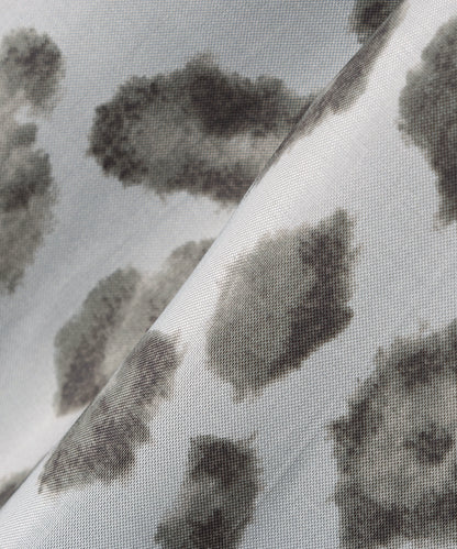 ZIP UP RIB BLOUSON ‐Leopard Print‐