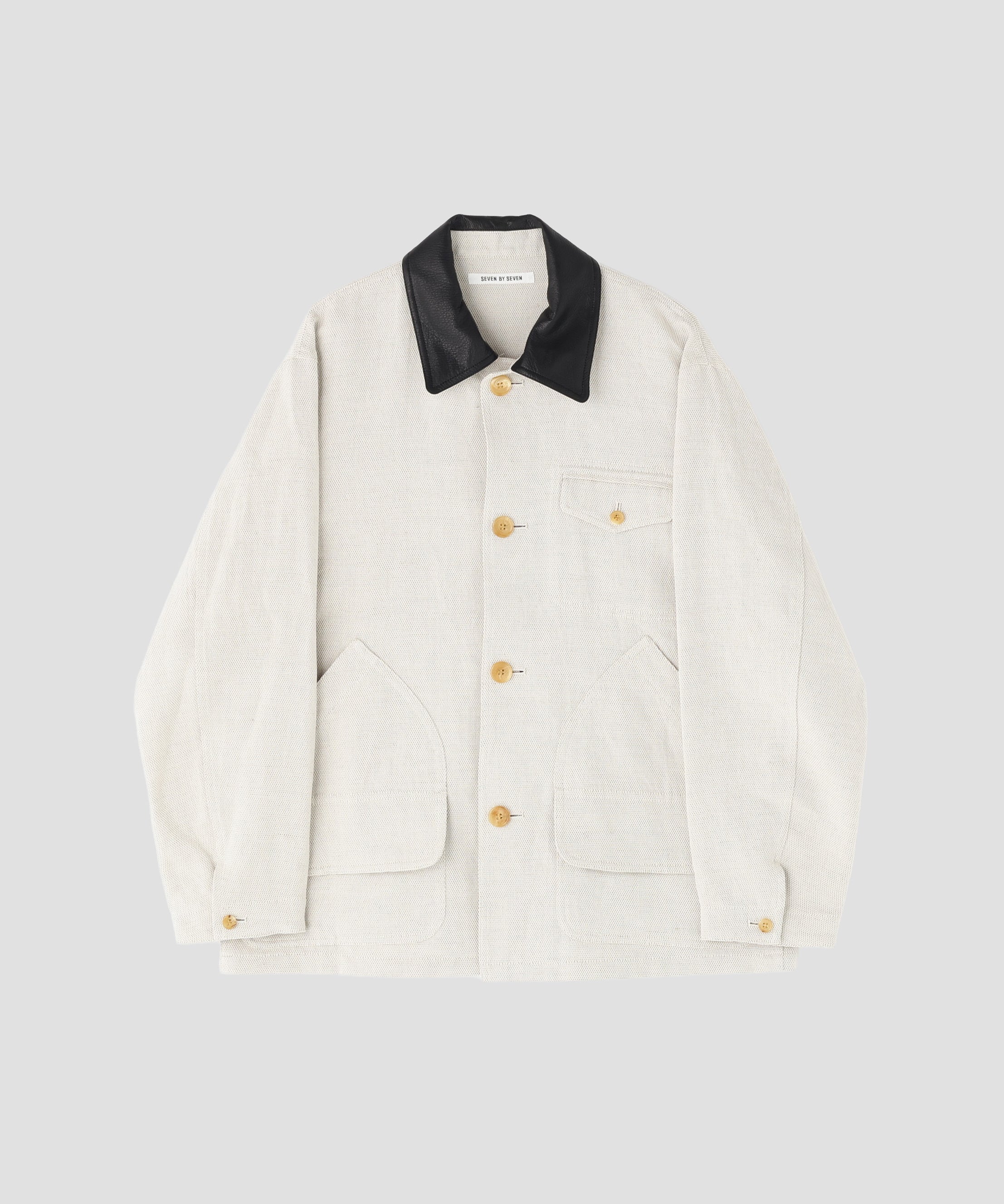 COVERALL JACKET ‐Linen Cotton mesh‐ | SEVEN BY SEVEN