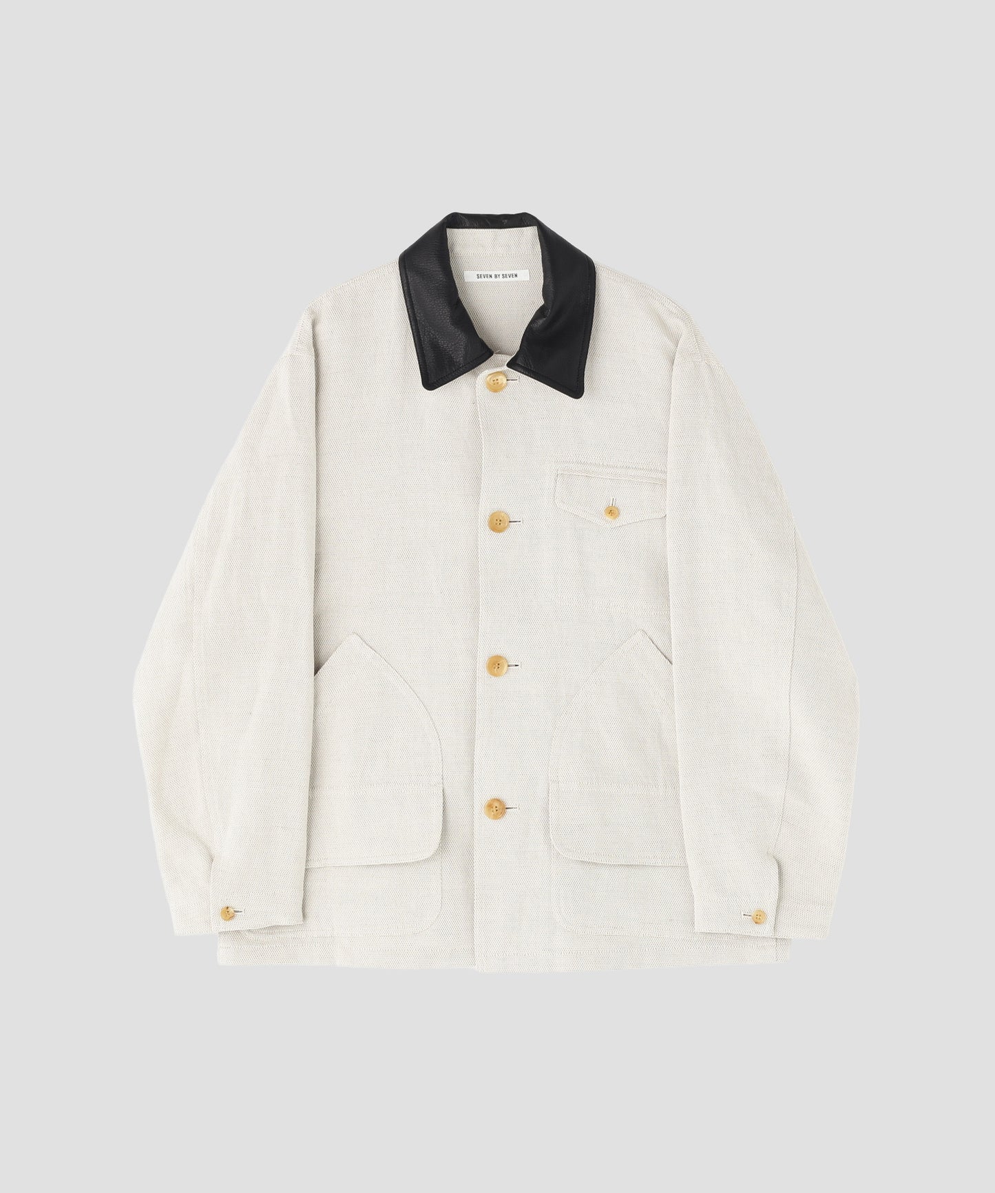 COVERALL JACKET ‐Linen Cotton mesh‐