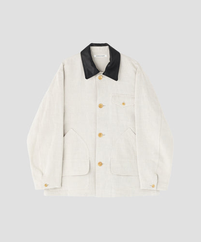 COVERALL JACKET ‐Linen Cotton mesh‐