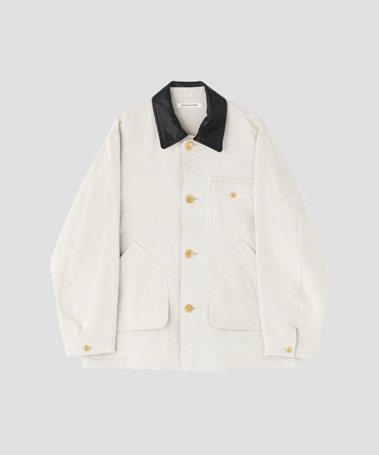 COVERALL JACKET ‐Linen Cotton mesh‐