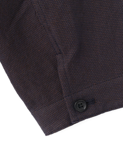 COVERALL JACKET ‐Linen Cotton mesh‐