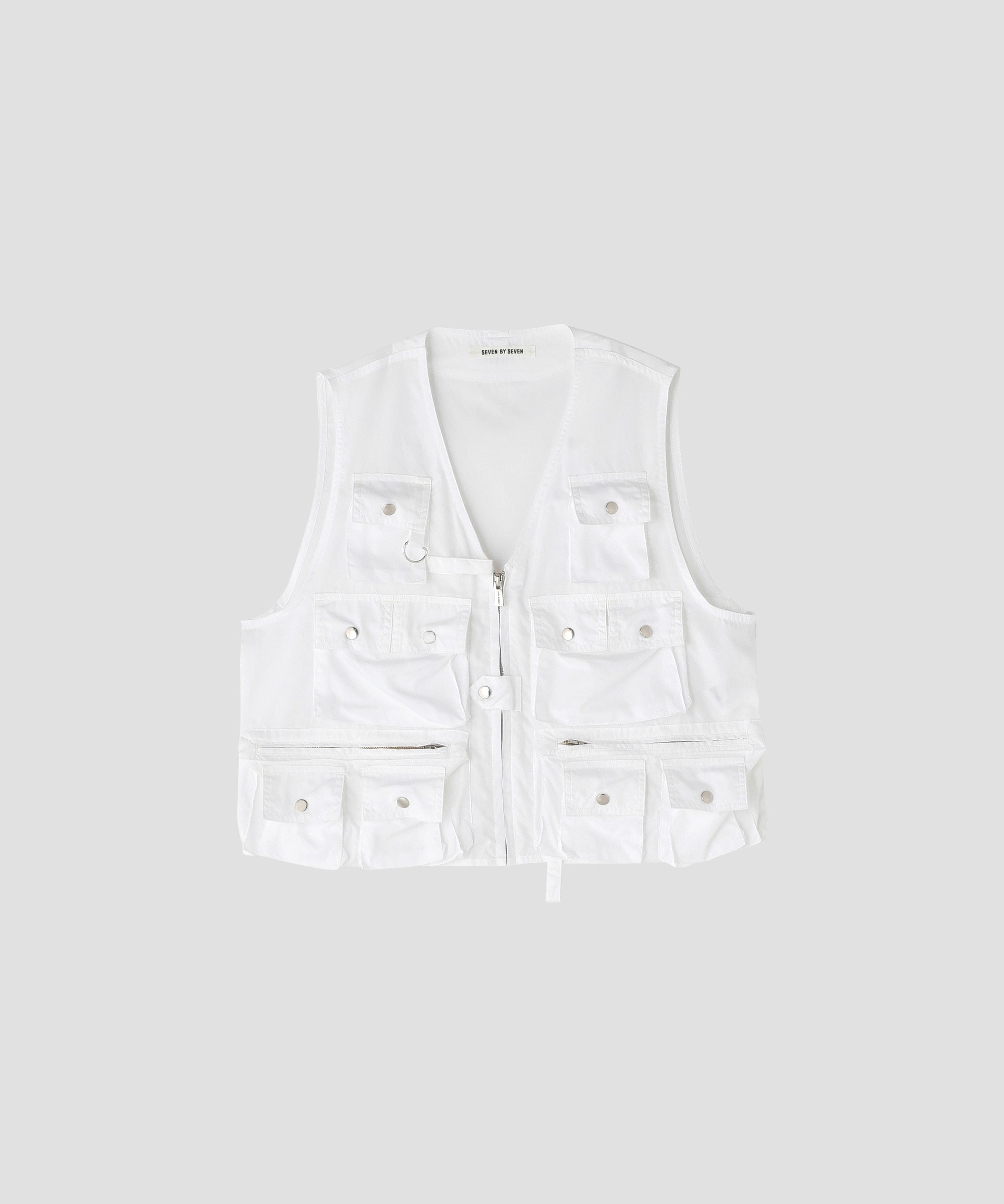 HUNTING SHORT VEST ‐120 thread count broad‐ | SEVEN BY SEVEN