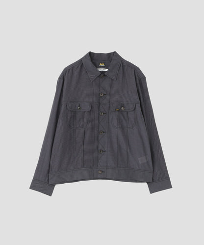 【Lee/SEVEN BY SEVEN】 SHEER COWBOY JACKET ‐Gingham Check Indian fabric‐