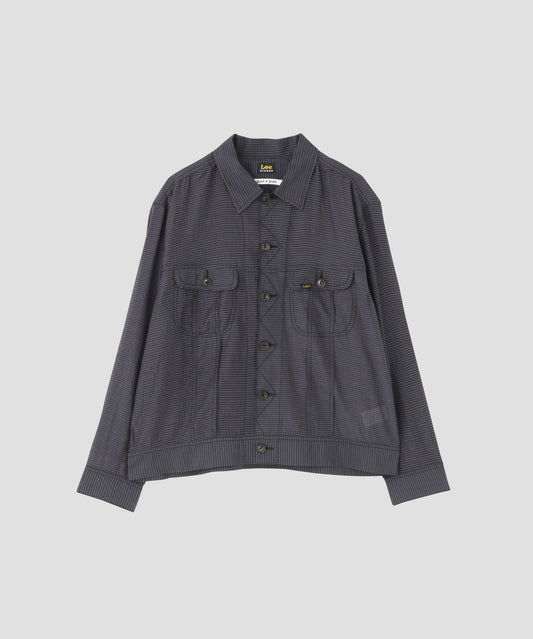 【Lee/SEVEN BY SEVEN】 SHEER COWBOY JACKET ‐Gingham Check Indian fabric‐