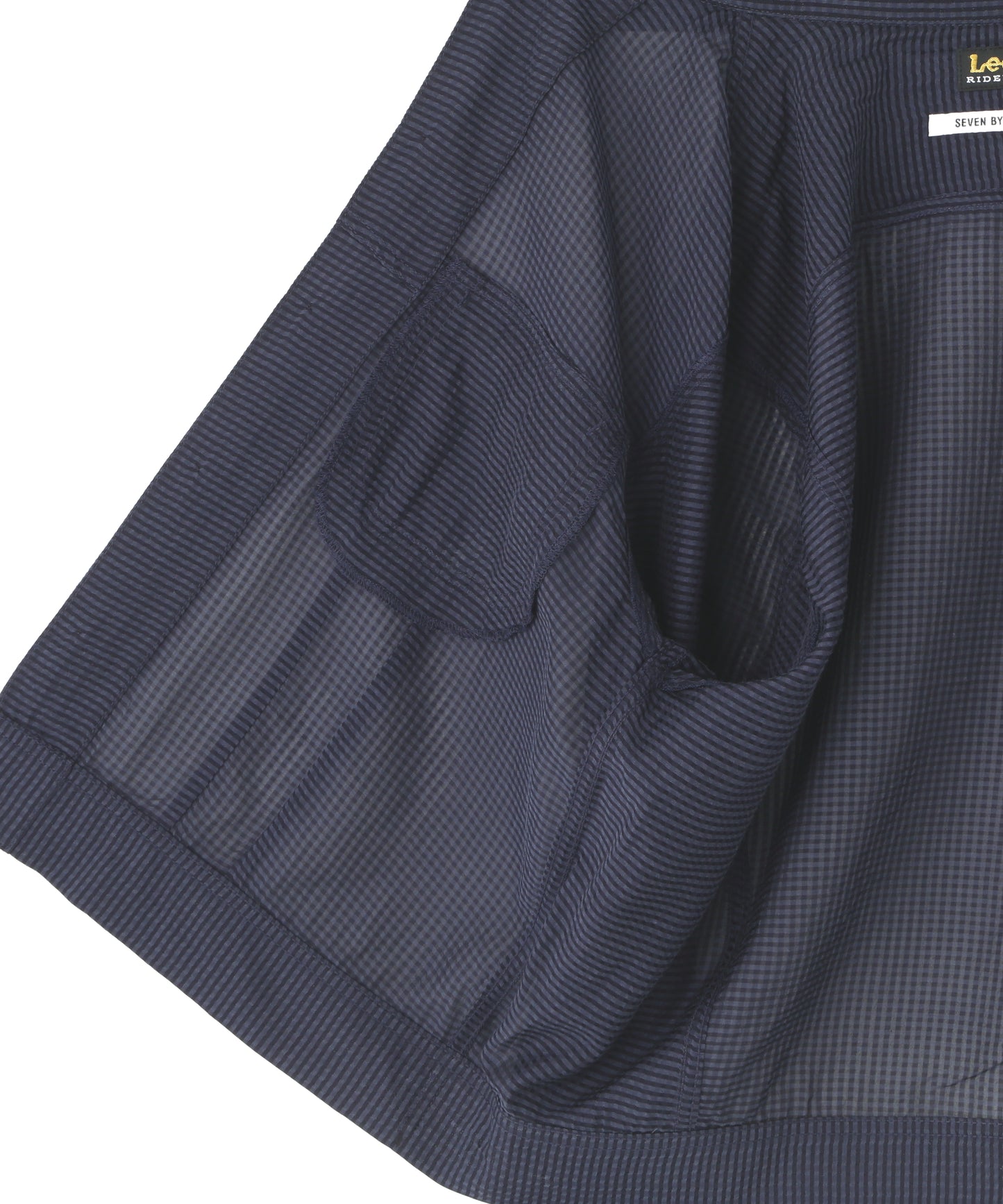 【Lee/SEVEN BY SEVEN】 SHEER COWBOY JACKET ‐Gingham Check Indian fabric‐