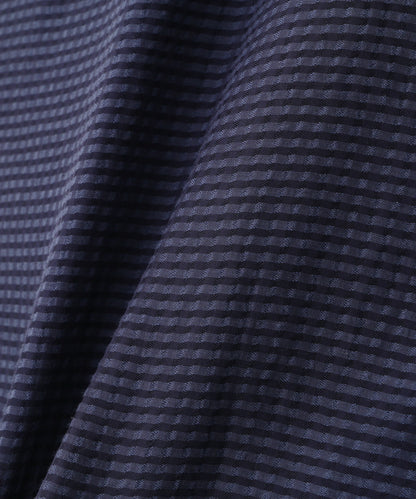 【Lee/SEVEN BY SEVEN】 SHEER COWBOY JACKET ‐Gingham Check Indian fabric‐