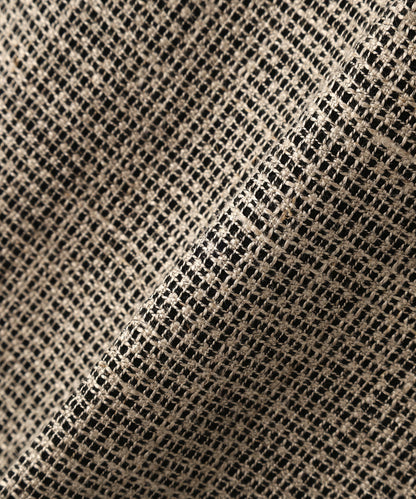 ONE TUCK TROUSERS ‐Heather Linen/Nylon*Wool crepe‐