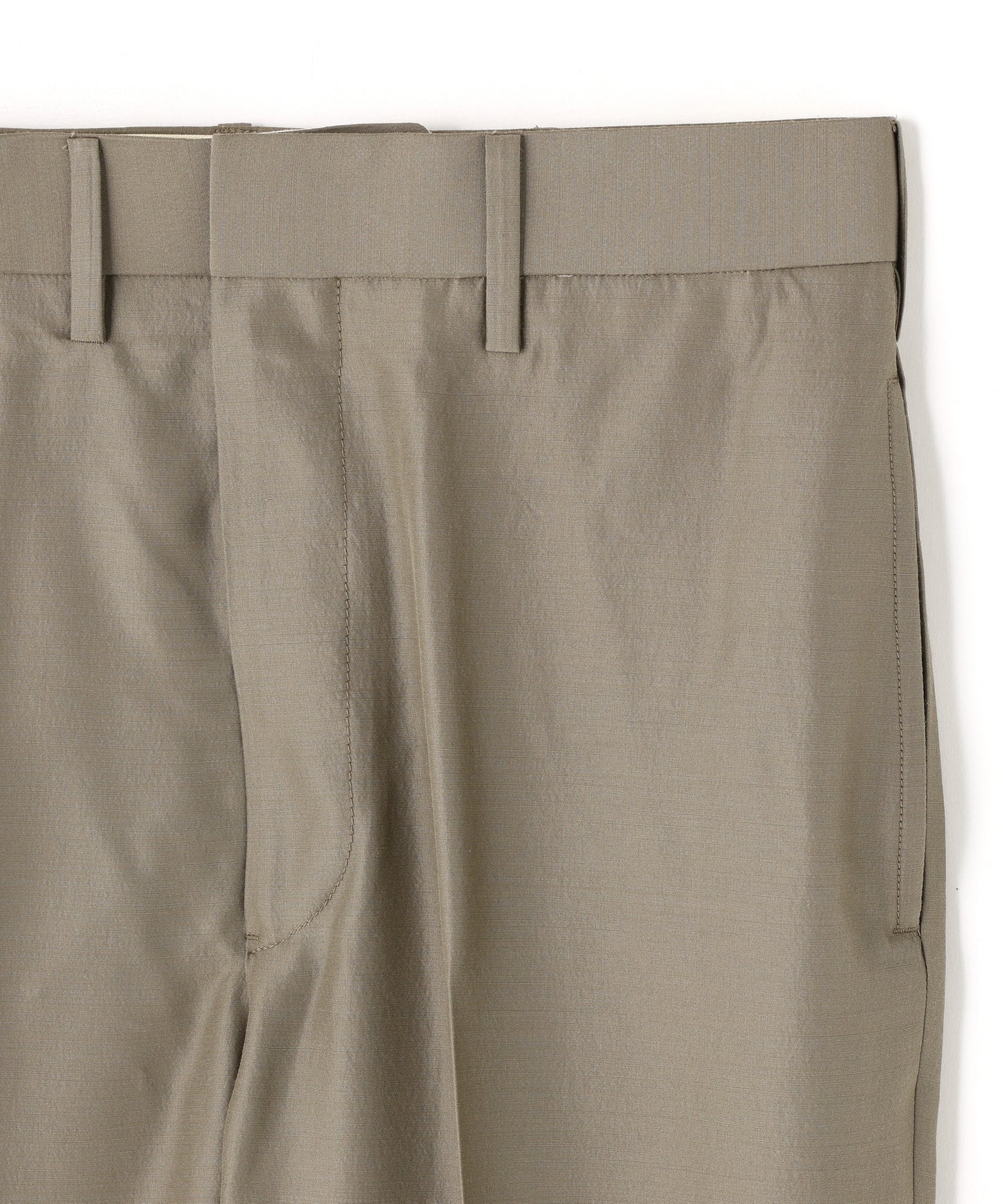 TAPERED TROUSERS ‐High density Wool Silk‐