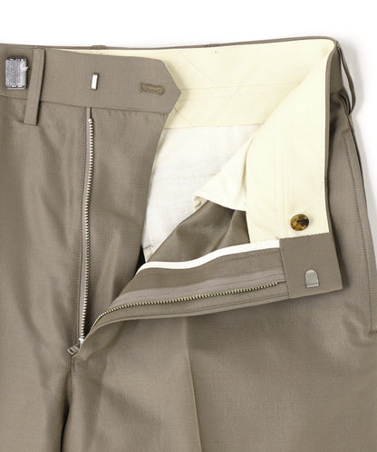 TAPERED TROUSERS ‐High density Wool Silk‐