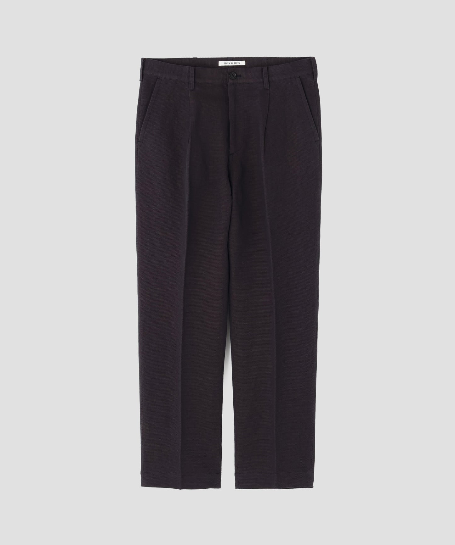 ONE TUCK CASUAL PANTS ‐Linen Cotton mesh‐