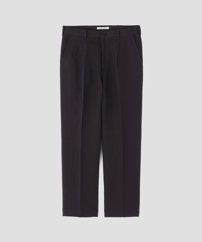 ONE TUCK CASUAL PANTS ‐Linen Cotton mesh‐