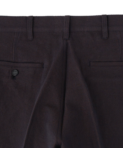 ONE TUCK CASUAL PANTS ‐Linen Cotton mesh‐