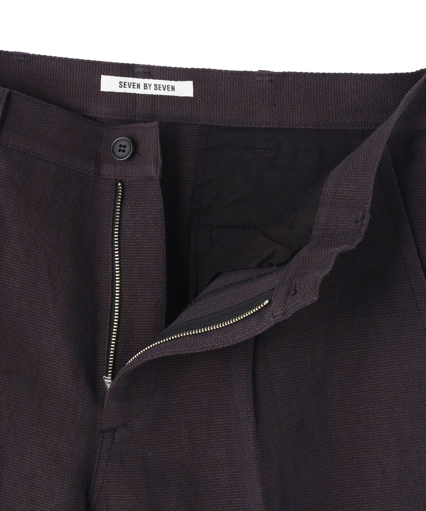 ONE TUCK CASUAL PANTS ‐Linen Cotton mesh‐