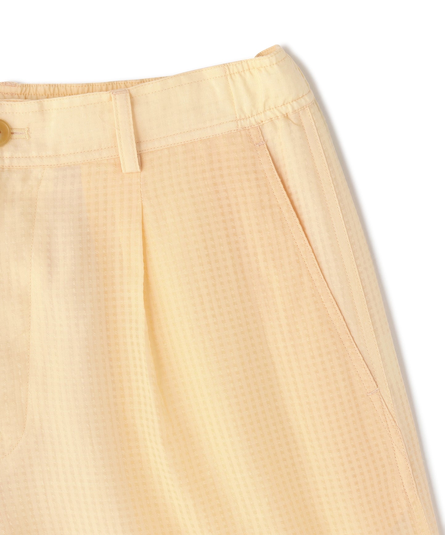 SHEER EASY SHORT PT-Gingham Check Indian