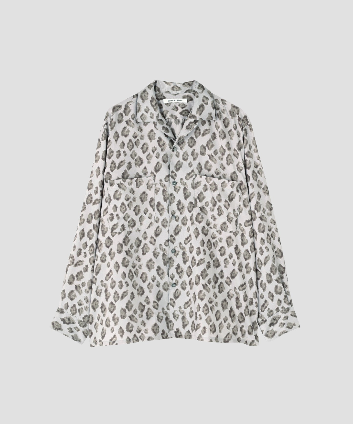 OPEN COLLAR SHIRTS　L/S ‐Leopard Print‐
