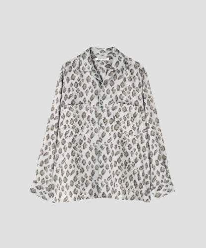 OPEN COLLAR SHIRTS　L/S ‐Leopard Print‐