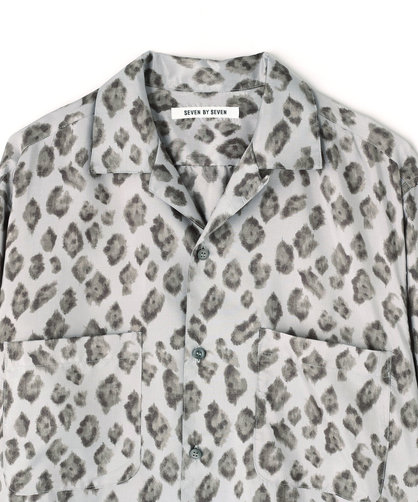 OPEN COLLAR SHIRTS　L/S ‐Leopard Print‐