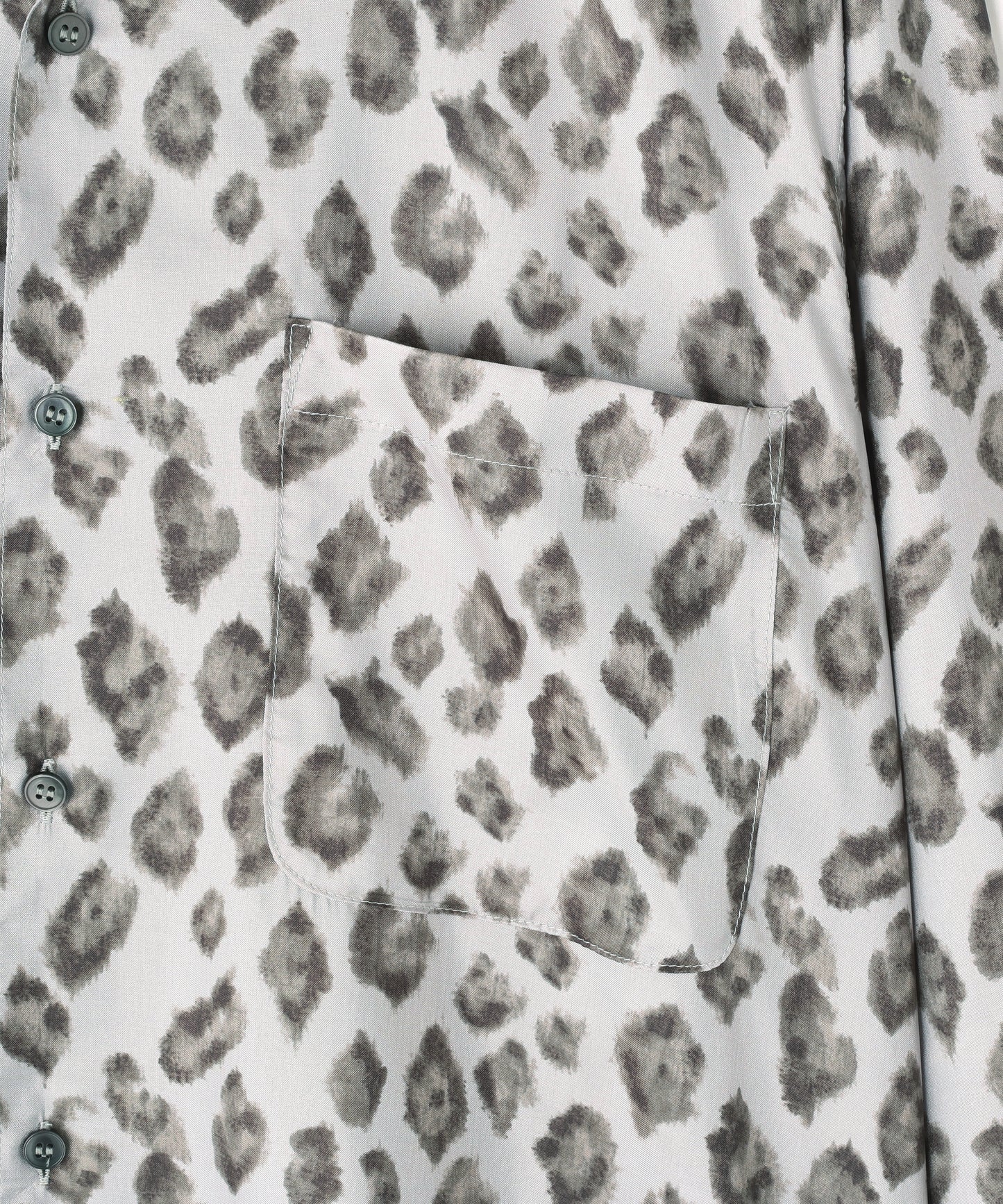 OPEN COLLAR SHIRTS　L/S ‐Leopard Print‐