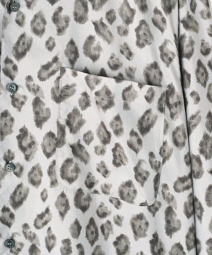 OPEN COLLAR SHIRTS　L/S ‐Leopard Print‐