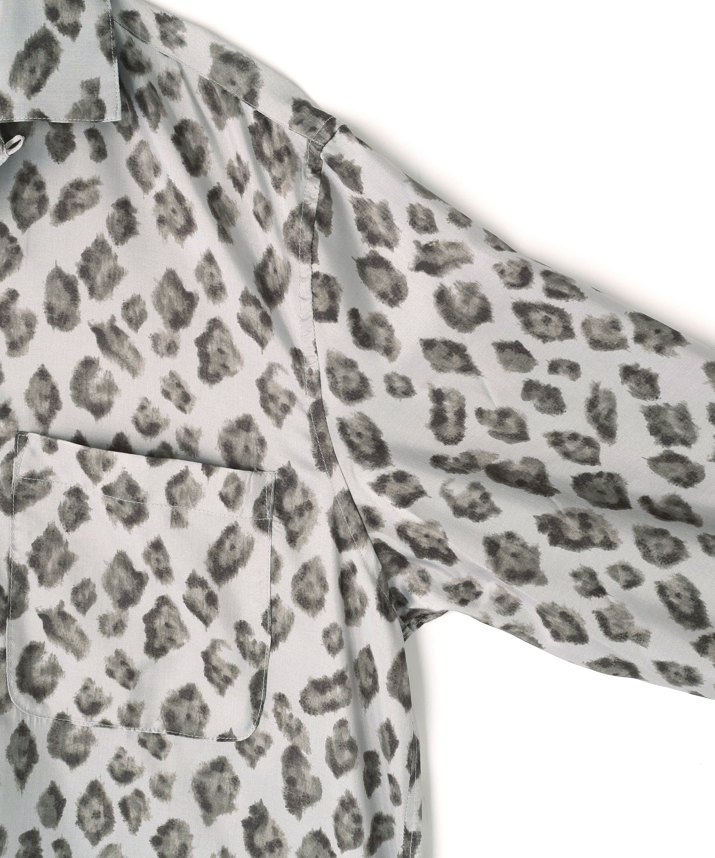 OPEN COLLAR SHIRTS　L/S ‐Leopard Print‐