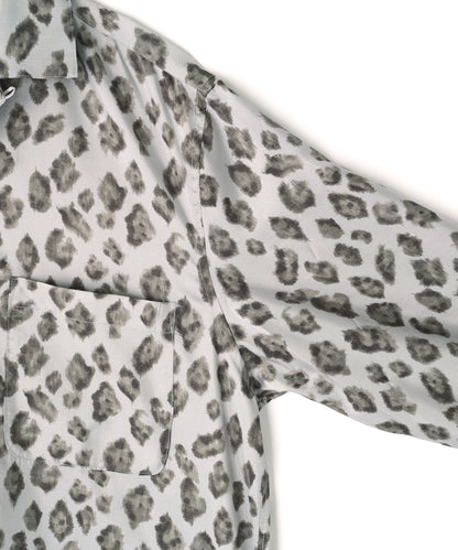 OPEN COLLAR SHIRTS　L/S ‐Leopard Print‐