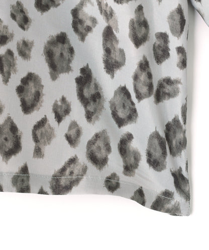 OPEN COLLAR SHIRTS　L/S ‐Leopard Print‐