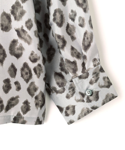 OPEN COLLAR SHIRTS　L/S ‐Leopard Print‐